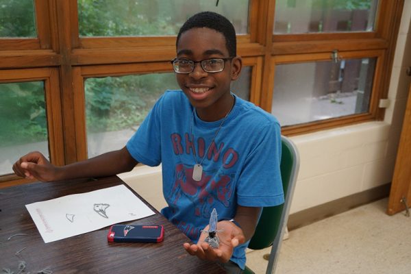 Child at summer camp